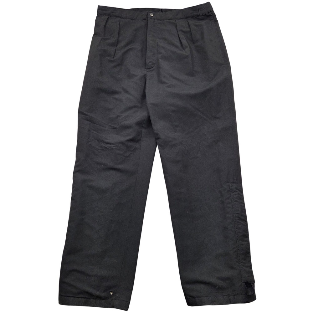 Vintage Tourney Gore-Tex Waterproof Rain Golf Pants Pleated‎ Black Mens XXL